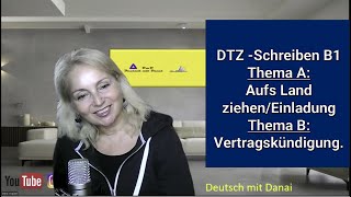 DTZA2B1 Schreiben  Thema 1Aufs Land ziehenEinladung 2 Vertragskündigungquot [upl. by Aromas772]