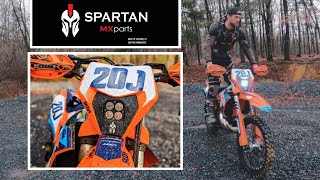 Review The Best Headlight for KTM XCWs  Spartan MX Parts [upl. by Barty104]