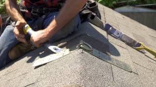 How To Install a temporary roof anchor [upl. by Zosema630]