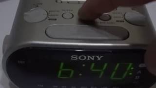 Radio clock Sony ICF C318 [upl. by Acirej285]