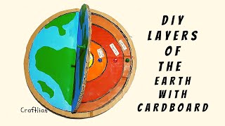 DIY Layers of the Earth Model with Cardboard  Earth Science TLM [upl. by Gilberto697]