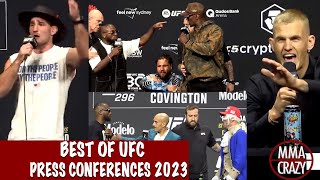 Best UFC Press Conference Highlights of 2023 [upl. by Dviad]