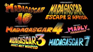 All Madagascar Trailer Logos 20052057  REDESIGN CONCEPTS 4K [upl. by Lehrer]