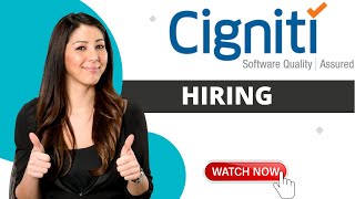 Automation Test Engineer job at Cigniti  IT Jobs in Hyderabad [upl. by Anilrac860]