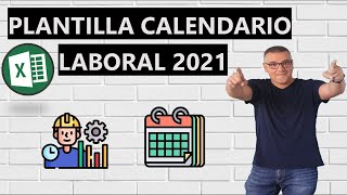 Plantilla de calendario laboral 2021 en Excel [upl. by Gnouc]