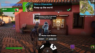 How to EASILY Hire a Character Fortnite locations Quest [upl. by Ayala]