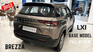 2024 Maruti Suzuki Brezza LXI Model  OnRoad Price Features Interiors  Brezza LXI 2024 Review [upl. by Franck778]