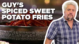 Guy Fieris Spiced Sweet Potato Fries  Guys Big Bite  Food Network [upl. by Veal659]