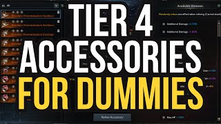 Lost Ark Tier 4 Accessories FOR DUMMIES [upl. by Cogan]