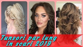 20 modele 💐 de tunsori par lung in scari 2019 [upl. by Niamert]