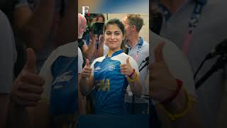 Paris Olympics Manu Bhaker Scripts Multiple Records By Winning Bronze In Mixed 10m Air Pistol [upl. by Hakeem]