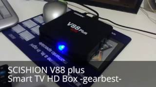 SCISHION V88 plus Smart TV HD Box gearbest [upl. by Hosea91]