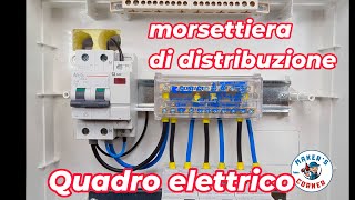 impianti elettrici abitazione morsettiera di distribuzione collegamenti [upl. by Esej268]