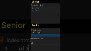 UL vs LI  Junior vs Senior Dev Tips  HTML List Styling shorts [upl. by Nacul]