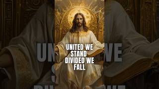 Jesus Best Teaching  United we Stand  Divided we Fail jesus shorts motivation [upl. by Nelan986]