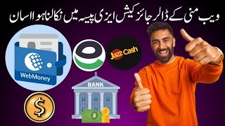 Webmoney exchange  webmoney to jazz cash  webmoney withdrawal in Pakistan  we money to easypaisa [upl. by Lukash358]