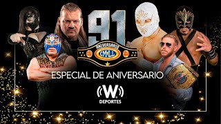 CMLL Especial del 91 Aniversario Místico vs Jericho  W DEPORTES [upl. by Wylde662]