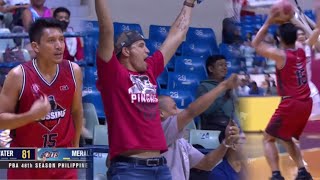 Marc Pingris amp Paul Artadi gets WILD amp CRAZY after James Yap scores a Three [upl. by Nerual331]