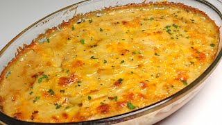 Easy Scalloped Potatoes Recipe Potato Au Gratin [upl. by Margo]