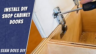 Make and Install DIY Inset Shop Cabinet Doors [upl. by Sommer424]