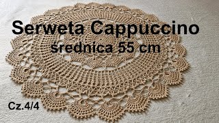 Cz44 Serweta Cappuccino Cappuccino napkin Servilleta de capuchino 55 centymetrów średnicy [upl. by Hrutkay793]