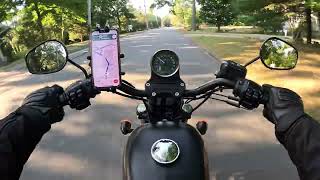 Harley Davidson Iron 883 POV  Concord Massachusetts [upl. by Strohl]