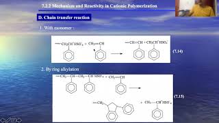 Cationic Polymerisation Part 2 [upl. by Lenes]