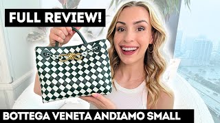 BOTTEGA VENETA ANDIAMO TOTE BAG 😮 Everything you need to know Review Pros amp Cons What Fits [upl. by Nalo]