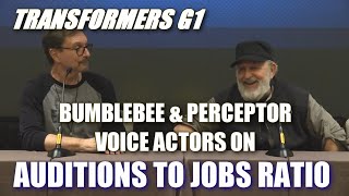 Audition to Casting Ratio with Transformers G1 Bumblebee amp Perceptor Voice Actors [upl. by Trinl]