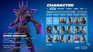 NEW 2820 LEAKED SKINS amp EMOTES Fortnite Shredder Skin TMNT Mini Pass Bundles amp Free Rewards [upl. by Yrrol]