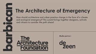 The Architecture of Emergency climate summit  Talks  Dezeen [upl. by Rebliw]