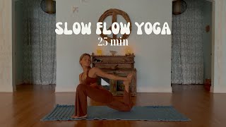 Slow Flow Yoga  25 Min Full Body Vinyasa Flow [upl. by Yatnahc714]