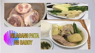 NILAGANG PATA NG BABOY Pigs Leg Soup [upl. by Eillat]