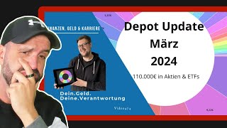 Depot Update  110000€ in Aktien amp ETFs Ich reagiere [upl. by Auqinehs]