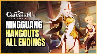 Ningguang Hangout All Endings  Hangout Events Series V  Genshin Impact Version 24 [upl. by Nnaeilsel]