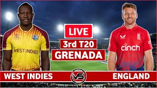 England vs West Indies 3rd T20 Live Scores  ENG vs WI 3rd T20 Live Scores amp Commentary [upl. by Tyree]