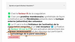 cours Physiologie et Exploration de lHémostase partie 2 [upl. by Anaul]