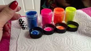 CND Shellac Nail Art amp Irresistible Lecente Neon Nail Shadows [upl. by Mccahill]