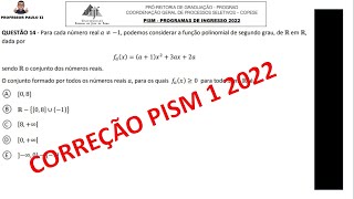 Prova de Matemática PISM 12022 QUESTÃO OBJETIVA 15 [upl. by Notlew]