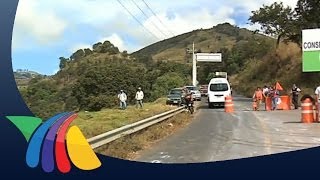 Desaparecerán curva en la carretera TolucaMalinalco [upl. by Aguayo]