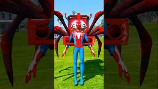 GTA V VENOM DUMPS SPIDERMAN FOR CHOOCHHOO CHARLES SPIDERS 🕷️🕸️  shorts gta5 [upl. by Sutit]