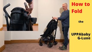 How to Fold the UPPAbaby GLuxe Umbrella Stroller [upl. by Nynahs]