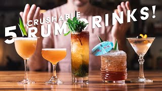 5 elevated RUM drinks that are dang delicious [upl. by Gnov575]