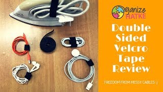 Double Sided Velcro Tape Review  Organize your Cables [upl. by Rialb]