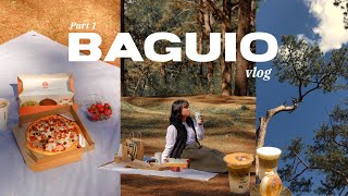 BAGUIO VLOG 2024 🧁 chill day Cute cafes food trip  sulit restos amp a picnic [upl. by Xela]