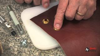 Installing Eyelets And Grommets On Leather [upl. by Sirac]