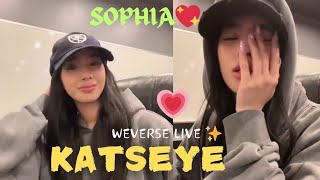 ✨ KATSEYE SOPHIA WEVERSE LIVE 083124 💖🍀 hybe weverse weverseli katseye [upl. by Litt]