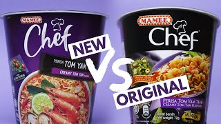 Which Is Better Mamee Chef Creamy Tom Yam Review [upl. by Akinert]