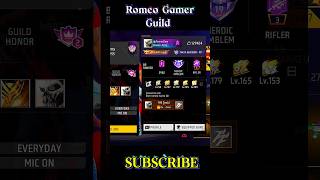 ROMEO GAMER GUILD PLAYER SENT ME REQUEST 😱 Romeogamer001 garenafreefire shorts short [upl. by Asiil113]