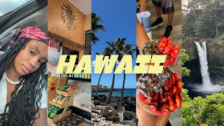 Hawaii Vlog  snorkeling hiking to waterfalls and volcanoes trying new fruits etc [upl. by Llirred]